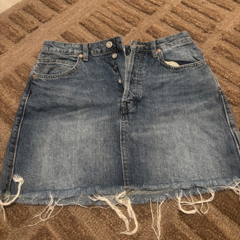 Free People Denim Skirt